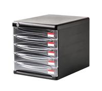 Cassettiera da Ufficio Mobiletto Portadocumenti Da Scrivania In Plastica - Organizzatore Per Documenti Da Ufficio A4/ricevute A 4/5 Strati, Con Cassettiera Con Serratura Per Cosmetici/medicinali(5laye