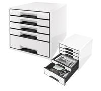 Cassettiera Drawer Cabinet Cube 5 Leitz - 28,7x36,3x27 cm - 5 Cassetti - 5253100