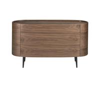 Cassettiera e gambe in noce Angel Cerdà Marron 135x48x75 cm