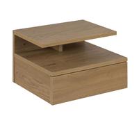 AC Design Furniture Fia Comodino per Montaggio a Parete Effetto Quercia con 1 Cassetto e Vano a Giorno Mobili per Camera da letto Armadietto H: 22,5 x B: 32 x L: 35 cm