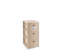 Stefanplast Mobile Cassettiera Elegance Slim 3 Cassetti Cashmere 30 x 40 x 60 cm