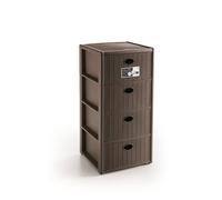 CASSETTIERA ELEGANCE 4 CASSETTI 40X40X80H CM STEFANPLAST MOBILETTO BAGNO CAMERA