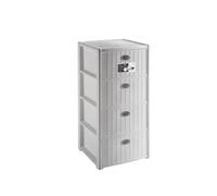 CASSETTIERA ELEGANCE 4 CASSETTI 40X40X80H CM STEFANPLAST MOBILETTO BAGNO CAMERA
