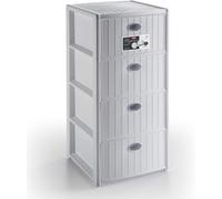 Cassettiera Elegance 4 Cassetti Colore Marrone 40x40x80h cm