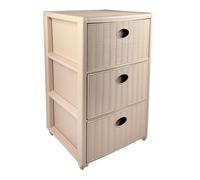 CASSETTIERA ELEGANCE STEFANPLAST 3 LIVELLI BEIGE