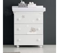 Cassettiera Fasciatoio Azzurra Design Mars Bianco