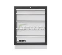 Cassettiera fissa 5 cassetti FERVI A007/05 per arredamento officina FERVI A007