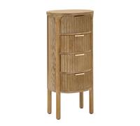 Cassettiera Goteborg, linee morbide e tre pratici cassetti MODELLO GOTEBORG Dimensioni 36x33x h 82 cm Peso 11 kg La struttura in metallo e legno finitura legno naturale