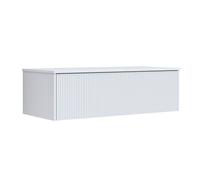 Cassettiera Grace 1 cassetto con top frontale plissettato - CONFEZIONE: 1 pz., Colore: Bianco Opaco, Dimensione: 71x46x32 cm