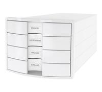 Han cassettiera impuls 2.0 1012-12 bianco din a4 c4 numero cassetti 4
