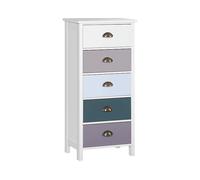 CASSETTIERA HOMCOM IT831-436 - Armadio in MDF multicolore con 5 porte e 0 ripiani
