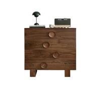 Cassettiera in legno a 4 cassetti per camera da letto e soggiorno, robusta cassettiera con cassetti profondi, elegante nizer per corridoio e decorazione della casa