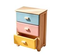 Cassettiera in miniatura colorata per l ' arredamento della casa | Statuetta modello mobiletto con cassetto a contrasto, mobile d ' arredo funzionale per la decorazione della casa