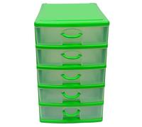 CASSETTIERA IN PLASTICA 5 Cassetti VARI COLORI per Bagno Armadio Camera Ufficio