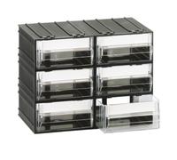 Cassettiera in plastica componibile 6 cassetti, Mis. 225 L x 133 P x 169 H mm