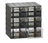 Cassettiera in plastica componibile con 6 cassetti, Mis 340 L x 270 P x 340 H mm