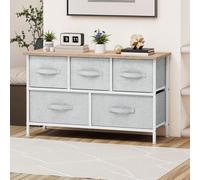 Cassettiera in tessuto BALCONERA con 5 cassetti - Ideale per camere da letto, soggiorni, camerette e corridoi COSTRUZIONE DI QUALITÀ - La cassettiera YITAHOME è realizzata con una solida struttura in 