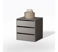 CASSETTIERA INTERNA PER ARMADIO 3 CASSETTI CM 58 GRIGIA