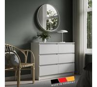 Cassettiera larga 100 cm con 6 cassetti cassettiera bianca cassettiera in legno cassettiera alta camera da letto soggiorno corridoio ufficio organizzatore larghezza 100 cm altezza 78 cm