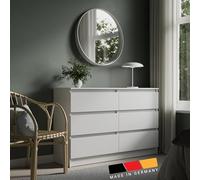 Cassettiera larga 120 cm con 6 cassetti cassettiera bianca cassettiera in legno cassettiera alta camera da letto soggiorno corridoio ufficio organizzatore larghezza 120 cm altezza 78 cm