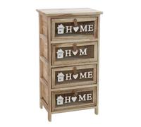 CASSETTIERA LEGNO 4 CASSETTI RUSTICA CUCINA BAGNO INGRESSO SALOTTO 734029 CM
