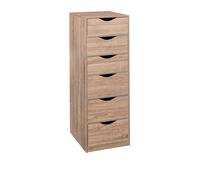 Cassettiera legno 6 cassetti 38x100x33 cm