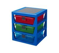 Cassettiera LEGO a 3 cassetti, blu