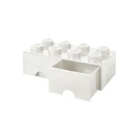 Opberglade Lego: brick 8 wit (RC029555) NUOVO