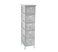 CASSETTIERA METALLO TRAFORATA 5 CASSETTI COMODINO CLASSICO MODERNO 983126 cm