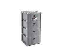 Cassettiera Mobile Tipo Rattan Elegance Stone Grey 4 Cassetti