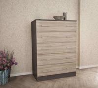 CASSETTIERA MOBILETTO COMÒ ARREDO CAMERA 5 CASSETTI MULTIUSO IN LEGNO MOD.ISLAND