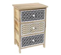 CASSETTIERA MOBILETTO SLIM SALVASPAZIO 3 CASSETTI LEGNO NATUR MARRONE 584029cm
