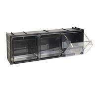 Cassettiera modulare 3 cassetti CRYSTAL BOX "CB50/3S" - Mobil Plastic Grigio Scuro