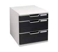 Cassettiera Modulo A4 Multiform - 2+1 Cassetti - 28,8x35x32 cm - 325014D (Grigio