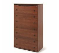 Cassettiera noce antico con cassetti in legno Mobile settimino 76x41x127H mobili