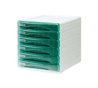 Cassettiera Olivia Arda - 31x40x32,5 cm - 6 Cassetti Piccoli - TR13G6PV (Verde T
