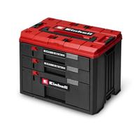 Cassettiera originale Einhell E-Case (sistema E-Case Einhell, 41,5 x 25 x 28 cm, carico utile max. 60 kg, 2 cassetti alti 5,5 cm, 1 cassetto alto 12,5 cm, maniglia per il trasporto)