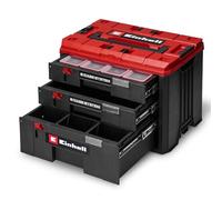 Cassettiera originale Einhell E-Case (sistema E-Case Einhell, 41,5 x 25 x 28 cm, carico utile max. 60 kg, 2 cassetti alti 5,5 cm, 1 cassetto alto 12,5 cm, maniglia per il trasporto)