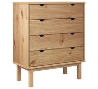 Cassettiera OTTA 76,5x39,5x90 cm in Legno Massello di Pino