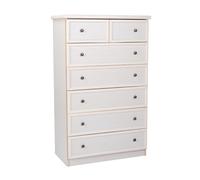 Cassettiera patinata a 6 cassetti PANNA