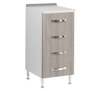 CASSETTIERA PER CUCINE COMPONIBILI L.40 x P.50 x H.85. - col. olmo