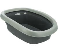 Cassettiera per gatti Carlo 31 × 14 × 43 cm antracite/grigio-verde