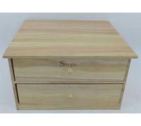 Cassettiera porta accessori in legno con due cassetti per Macchine per la Pasta