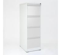 Cassettiera porta documenti con 4 cassetti e serratura Dimensioni 460x620x h 1325 mm Struttura in metallo verniciato - Piedini antiscivolo - finitura Grigio grigio