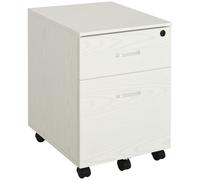 Cassettiera Portadocumenti da Ufficio in Legno con 2 Cassetti 40 x 44 x 54.6cm