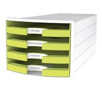 Han cassettiera impuls 2.0 1013-50 bianco din a4 c4 numero cassetti 4