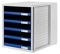 Han cassettiera 1401-14 grigio luminescente din a4 numero cassetti 5