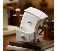 Cassettiera portagioie cassetti scorrevoli lisci design piegato impronta compatt