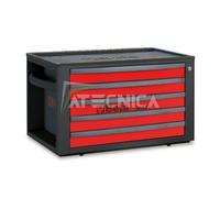 Cassettiera portatile Beta RSC23T R rossa 5 cassetti combinabile carrello RSC24