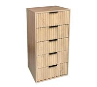 CASSETTIERA SALVASPAZIO SLIM 5 CASSETTI SETTIMINO MODERNO ROVERE RIGAT 1015040